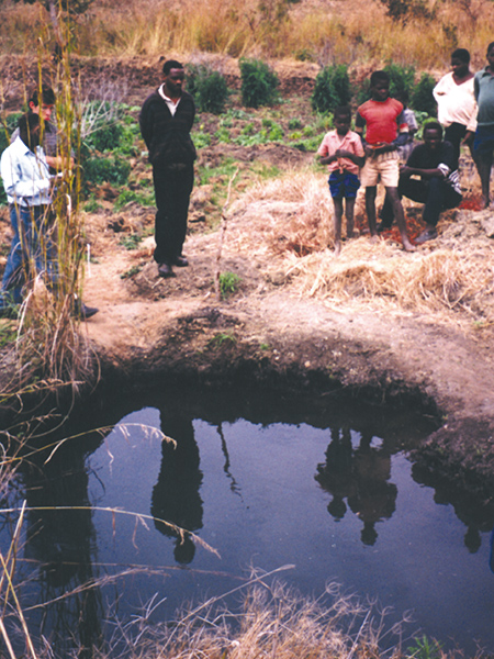 Old Water hole in Malawi